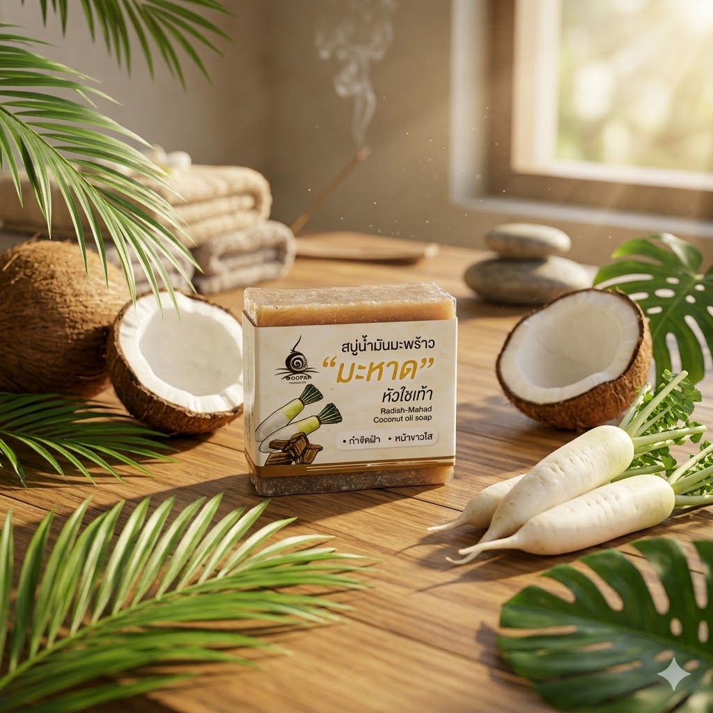 สบู่น้ำมันมะพร้าวมะหาด | OTOP 100พันมะพร้าว