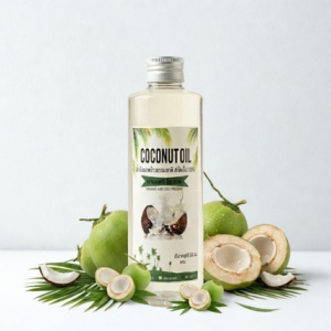 น้ำมันมะพร้าวสกัดเย็น 100% ขนาด 200 มล.