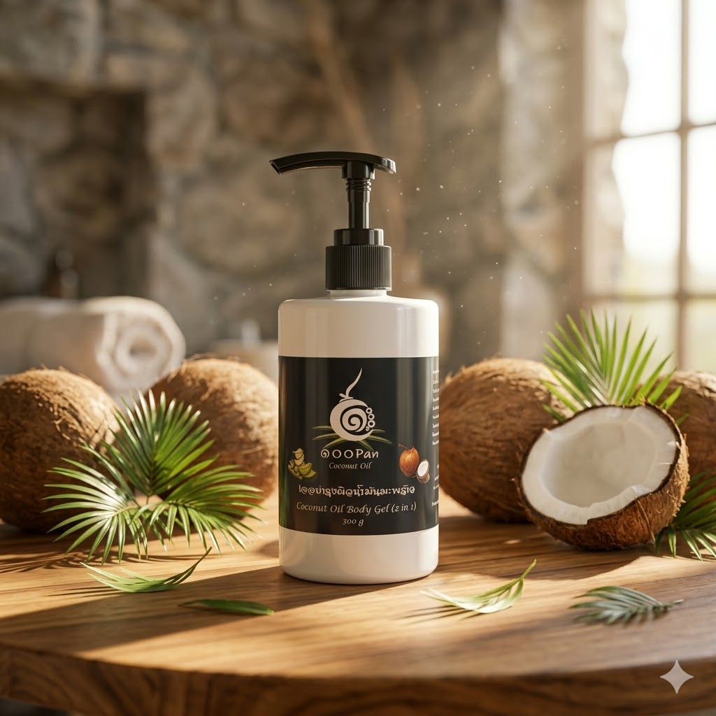 เจลบำรุงผิวน้ำมันมะพร้าว | OTOP 100พันมะพร้าว