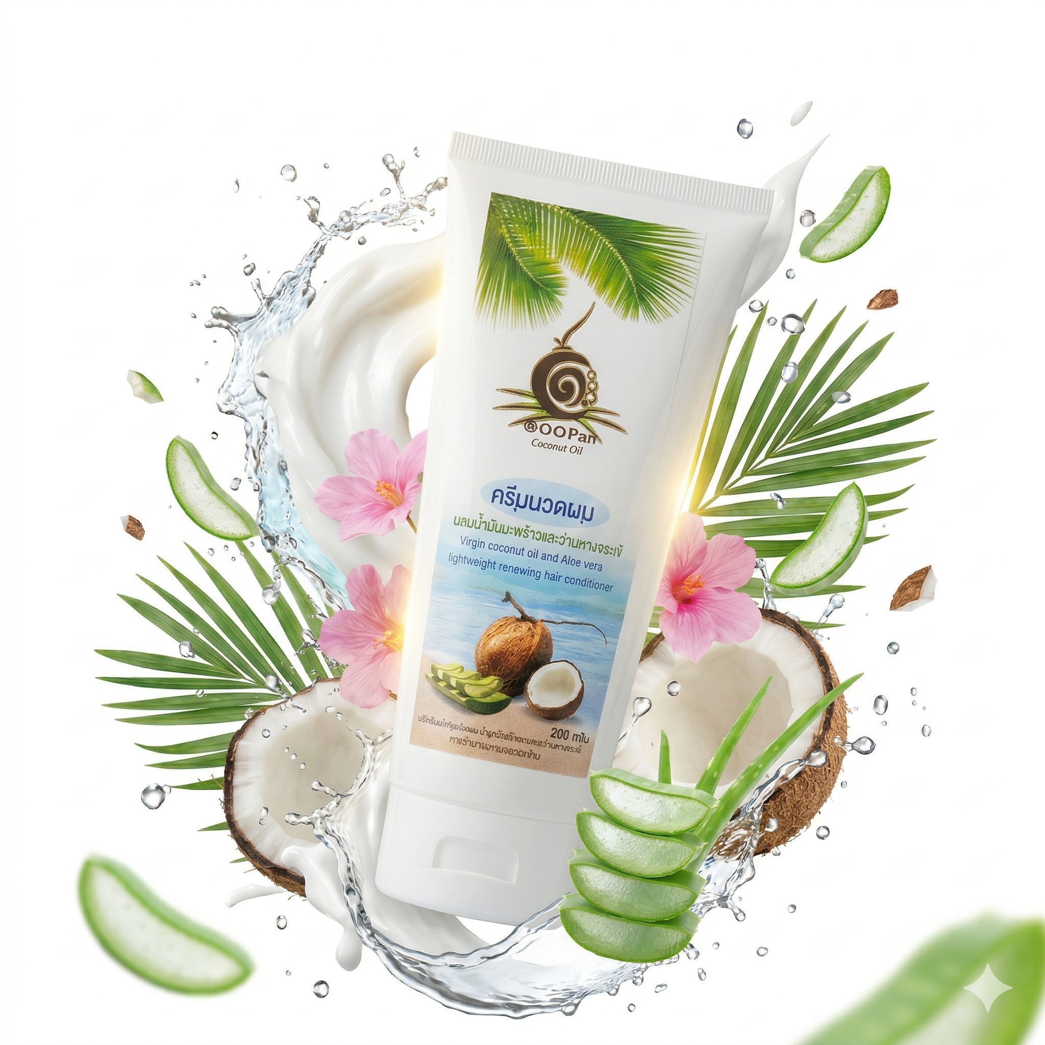 ครีมนวดผมน้ำมันมะพร้าว
