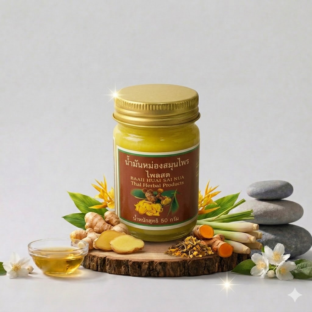 น้ำมันหม่องสมุนไพรสด