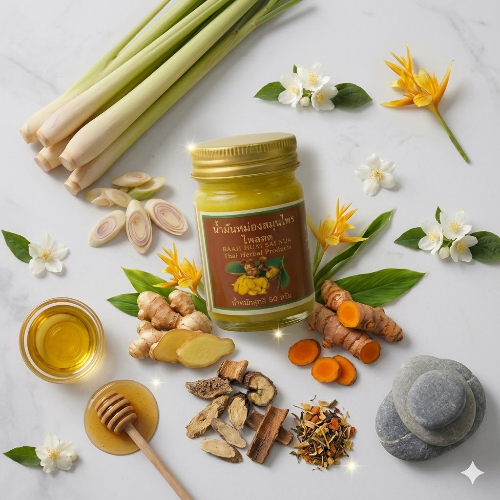 น้ำมันหม่องสมุนไพรสด