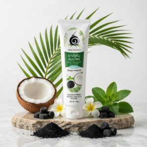 ยาสีฟันสมุนไพรน้ำมันมะพร้าวสกัดเย็น | OTOP 100พันมะพร้าว