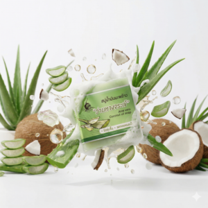 สบู่น้ำมันมะพร้าว”ว่านหางจระเข้”