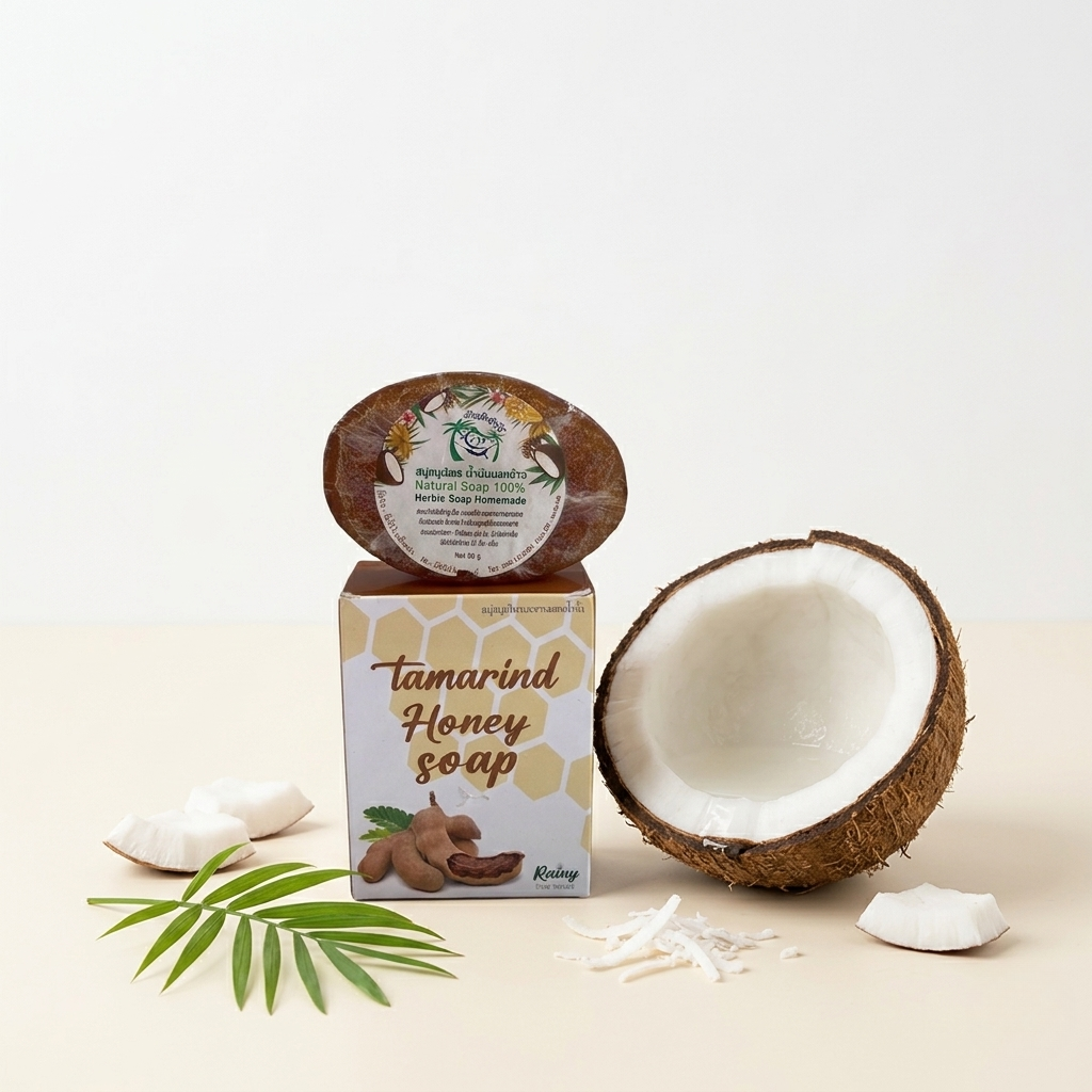 สบู่สมุนไพรน้ำมันมะพร้าว