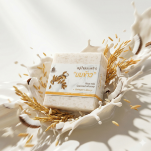 สบู่น้ำมันมะพร้าว”นมข้าว”