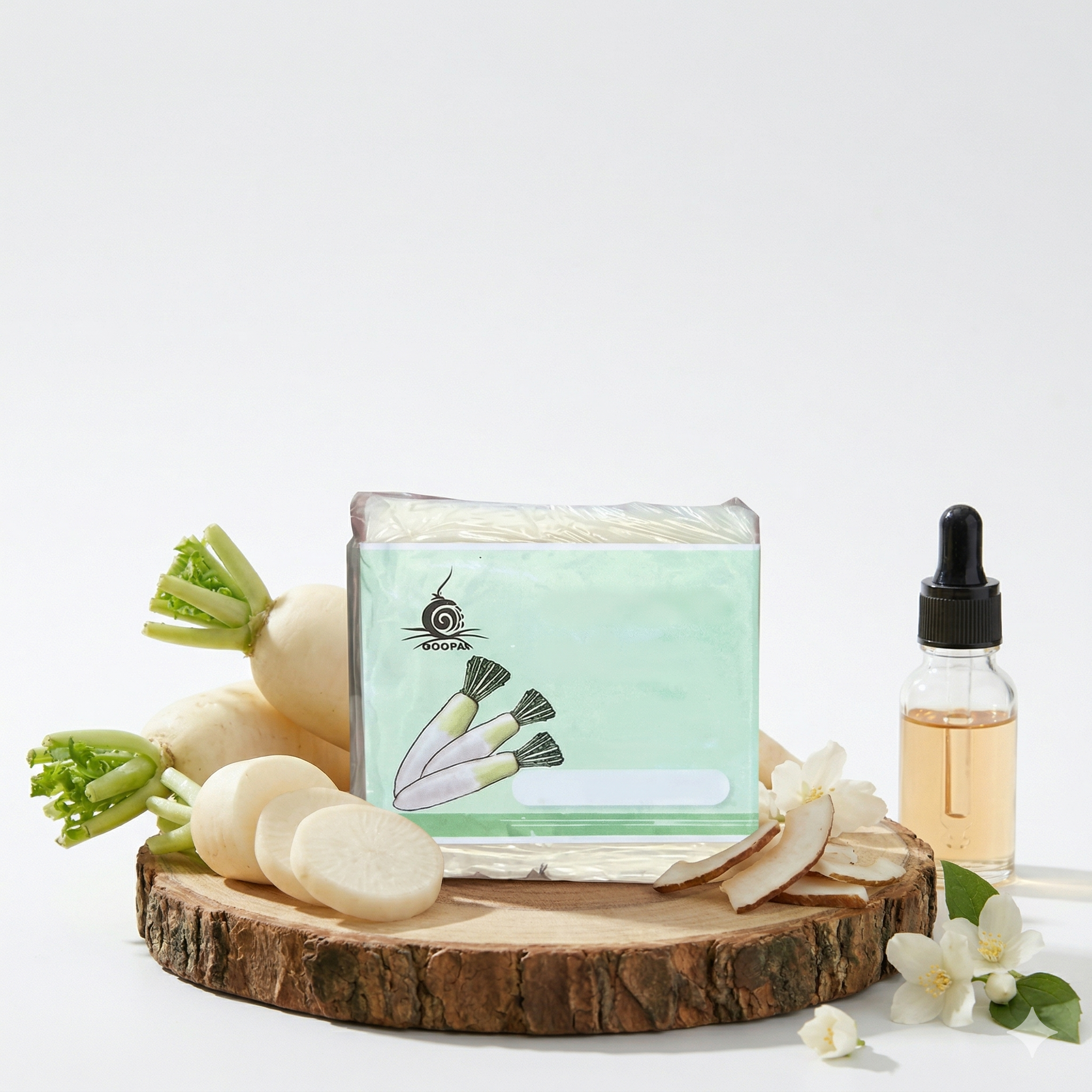 สบู่น้ำมันมะพร้าว”หัวไชเท้า”